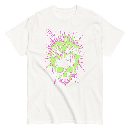 [ID: 438-G3] 'Enjoy Your Trip' Punk Skull Unisex Classic Tee