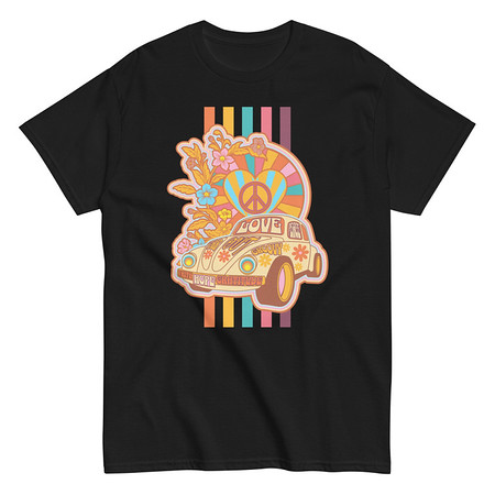 [ID: 438-G10] 60s flower power Unisex Classic Tee
