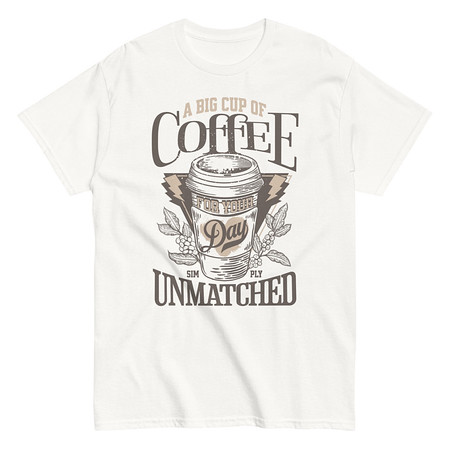 [ID: 438-G15] A Big Cup of Coffee Unisex Classic Tee