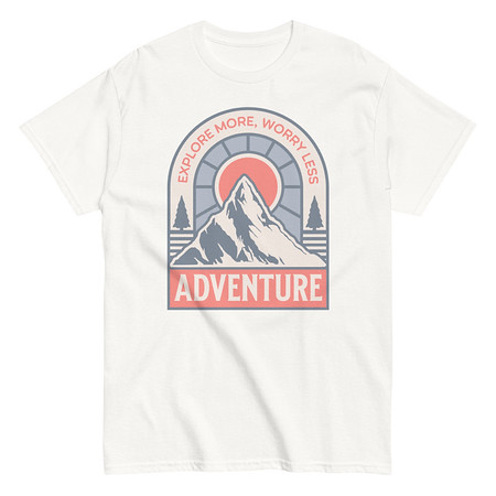 [ID: 438-G25] Adventure - Mountain Climbing Unisex Classic Tee