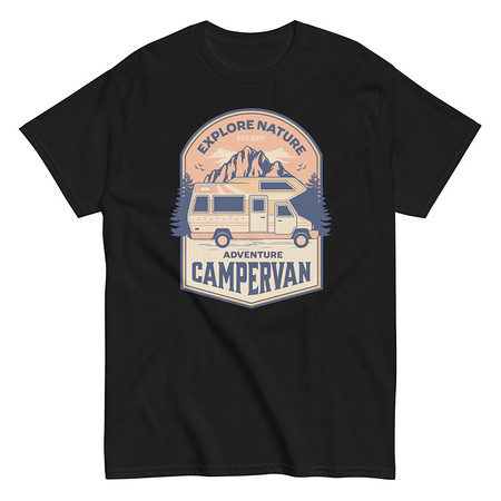 [ID: 438-G29] Adventure Campervan - Outdoor Unisex Classic Tee