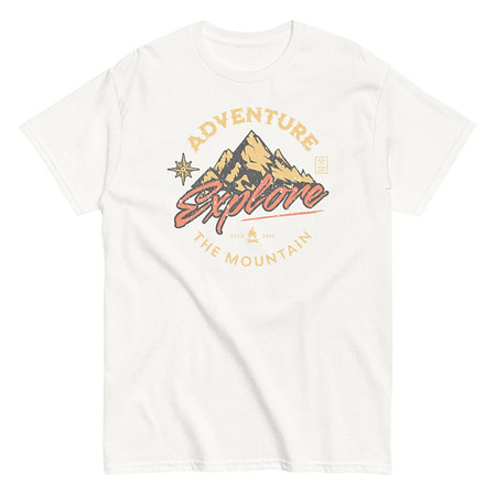 [ID: 438-G30] Adventure Explore The Mountain Unisex Classic Tee
