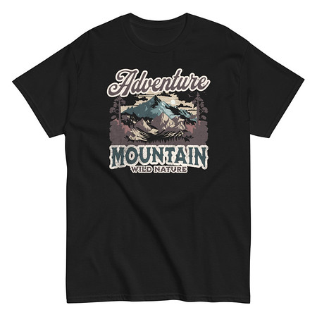 [ID: 438-G31] Adventure Mountain Wild Nature Unisex Classic Tee