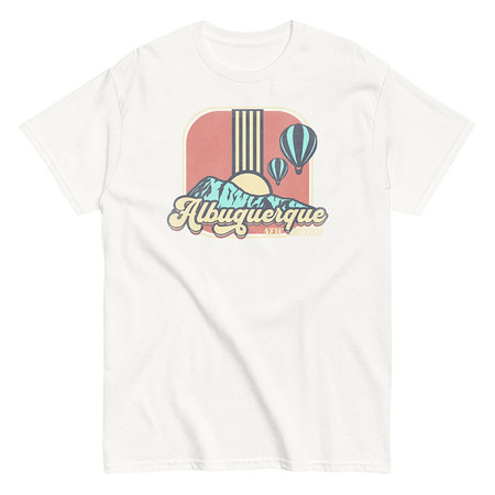 [ID: 438-G36] Albuquerque - Retro Hot Air Baloon Unisex Classic Tee