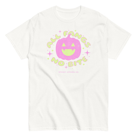 [ID: 438-G44] All Fangs No Bite - Halloween Unisex Classic Tee