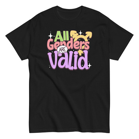 [ID: 438-G45] All Genders are Valid Unisex Classic Tee