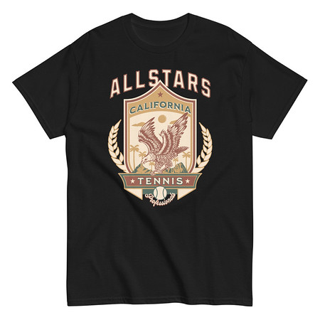 [ID: 438-G46] All Stars Tennis - Eagle Badge Unisex Classic Tee