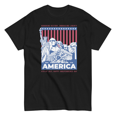 [ID: 438-G58] AMERICA (2) Unisex Classic Tee