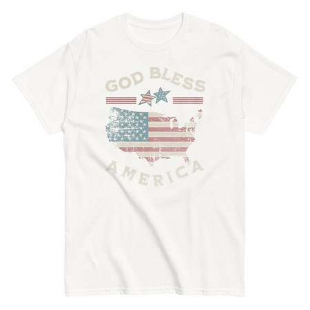 [ID: 438-G60] America - Land Of The Free Unisex Classic Tee