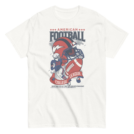 [ID: 438-G68] American Football - Athletic College League Unisex Classic Tee