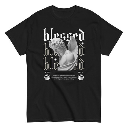 [ID: 438-G81] Angel Unisex Classic Tee