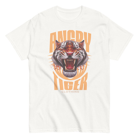 [ID: 438-G85] Angry Tiger - AI Unisex Classic Tee