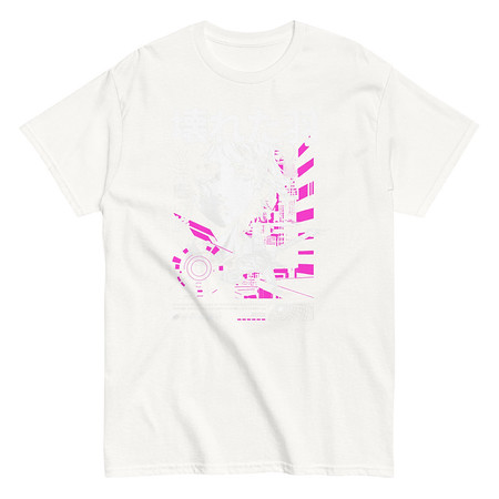[ID: 438-G87] Anime Broken Wings - Neon Japanese Style Unisex Classic Tee