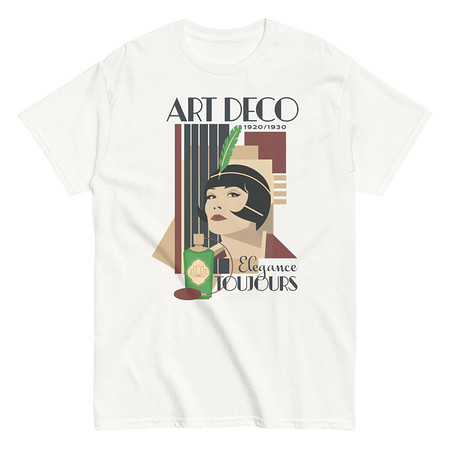 [ID: 438-G102] Art Deco Elegance Toujours Unisex Classic Tee