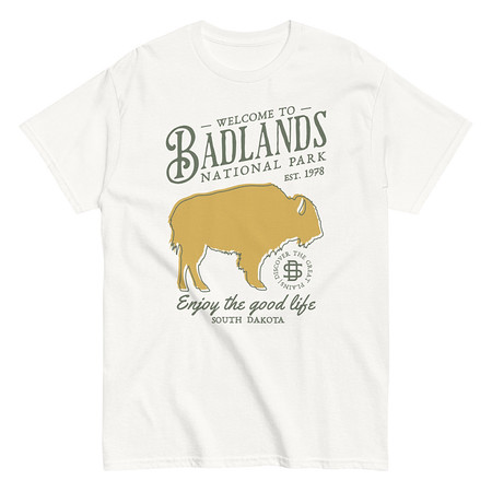 [ID: 438-G131] Badlands National Park - Bison Unisex Classic Tee