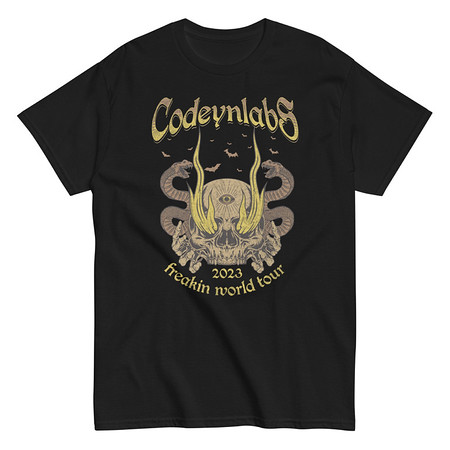 [ID: 438-G137] Band Merchandise Tour Illustration Unisex Classic Tee