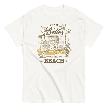 [ID: 438-G167] Beach Life - Outdoor Unisex Classic Tee
