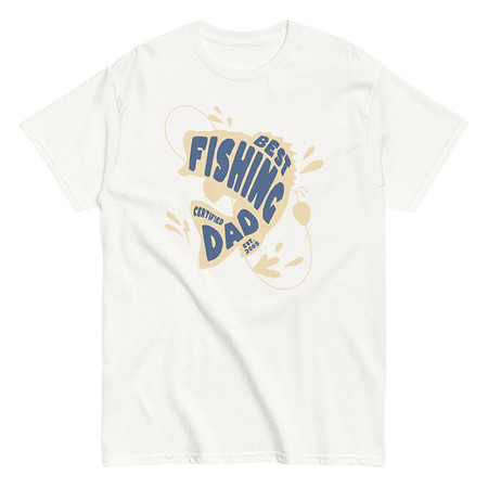 [ID: 438-G187] Best Fishing Dad - Typography Unisex Classic Tee