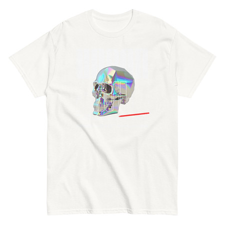 [ID: 438-G213] Black 3D Skull Unisex Classic Tee