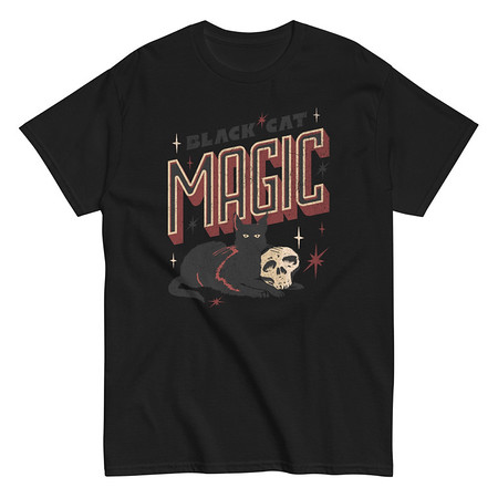 [ID: 438-G214] Black Cat Magic Unisex Classic Tee