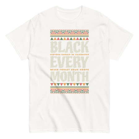 [ID: 438-G216] Black Every Month - African American History Unisex Classic Tee