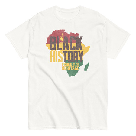 [ID: 438-G217] Black History - Heritage Map Unisex Classic Tee