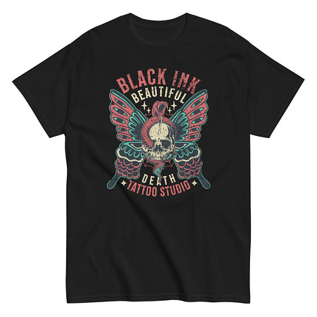 [ID: 438-G225] BLACK INK TATTOO Unisex Classic Tee