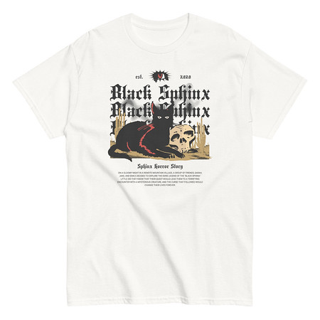 [ID: 438-G230] Black Sphinx Unisex Classic Tee