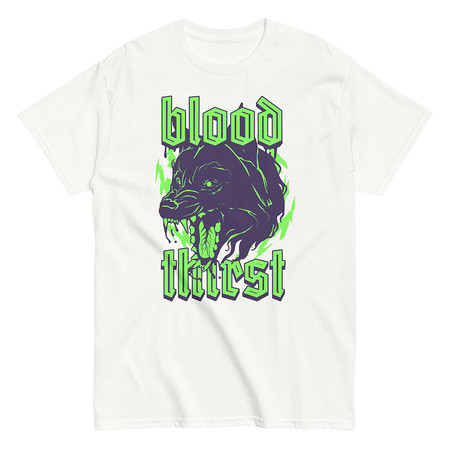 [ID: 438-G238] Blood Thirst - Neon Dog Unisex Classic Tee