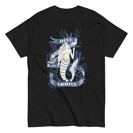 [ID: 438-G241] Blue Mermaid - Nautical Unisex Classic Tee