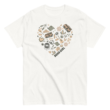 [ID: 438-G248] Boho Girl Poster Unisex Classic Tee