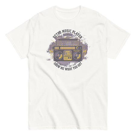 [ID: 438-G253] Boombox Music Player - Retro Unisex Classic Tee