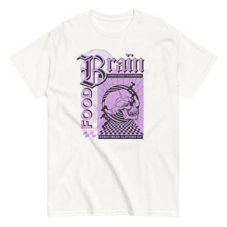 [ID: 438-G280] Brain Food - Y2K Skull Streetwear Unisex Classic Tee