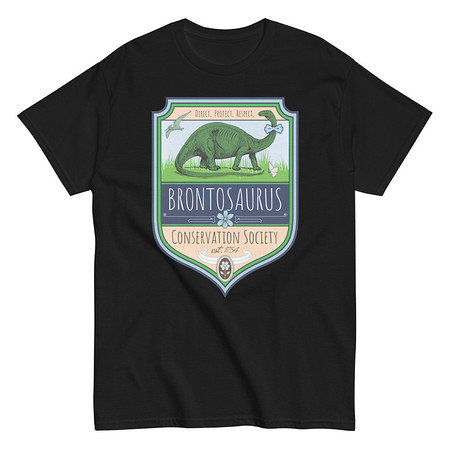[ID: 438-G288] Brontosaurus Conservation Society Unisex Classic Tee
