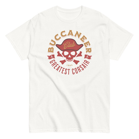 [ID: 438-G293] Buccaneer Club - Pirate Skull Unisex Classic Tee