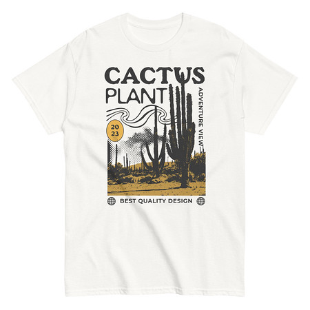 [ID: 438-G304] Cacus Plant - Desert Unisex Classic Tee