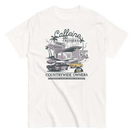 [ID: 438-G308] Caffeine Cruisers Unisex Classic Tee