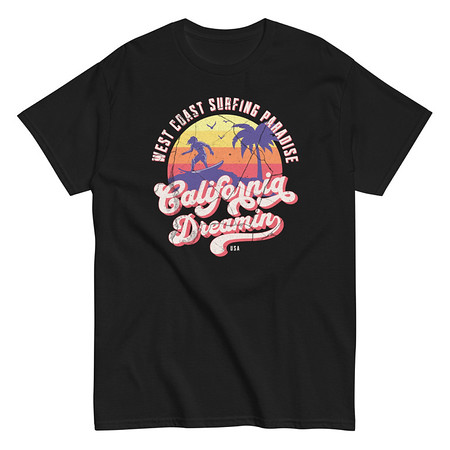 [ID: 438-G316] California Dreamin - Beach & Surf Unisex Classic Tee