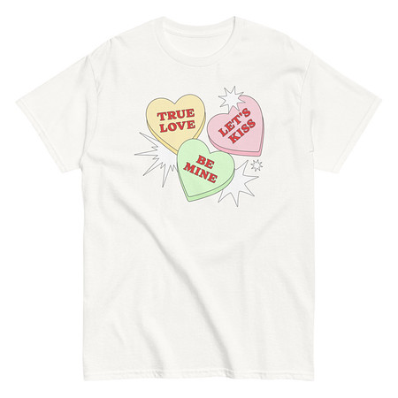 [ID: 438-G331] Candy Hearts - Valentine's Day Unisex Classic Tee