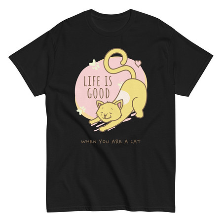 [ID: 438-G338] Cat Life - Humor Unisex Classic Tee