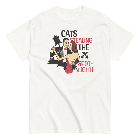 [ID: 438-G348] Cats Stealing the Spotlight Unisex Classic Tee