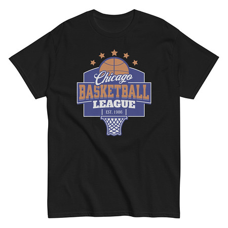 [ID: 438-G363] Chicago Basketball League - Athlectic Sports Unisex Classic Tee