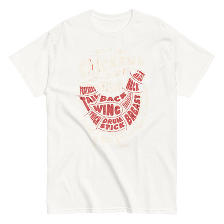 [ID: 438-G365] Chickens Are Awesome - Butcher Cuts Unisex Classic Tee