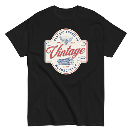[ID: 438-G379] Classic American Motorcyles - Vintage Unisex Classic Tee