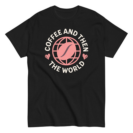 [ID: 438-G393] Coffee and Then The World - Earth Unisex Classic Tee