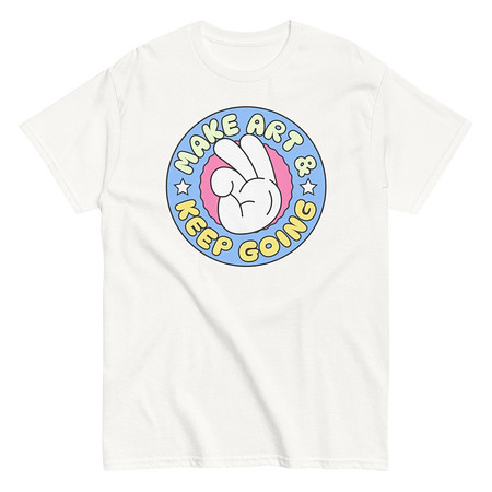 [ID: 438-G408] Colorful Fun Retro Style Badge Unisex Classic Tee