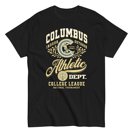 [ID: 438-G412] Columbus Athletic Unisex Classic Tee
