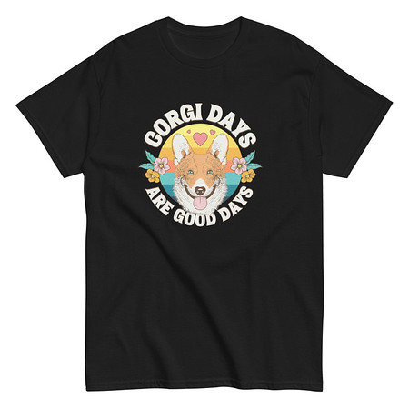 [ID: 438-G420] Corgi Days - Funny Animal Unisex Classic Tee