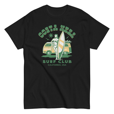 [ID: 438-G425] Costa Mesa Surf Club - Campervan Unisex Classic Tee