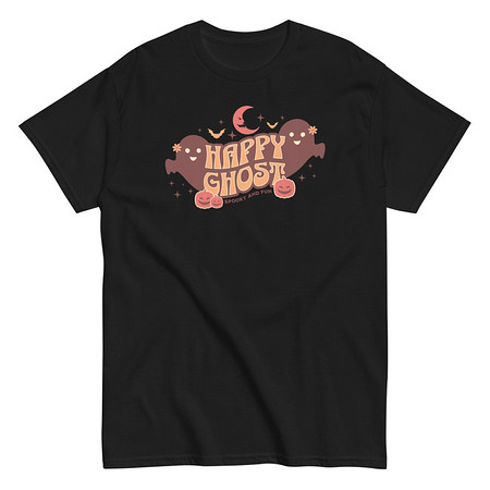 [ID: 438-G452] Cute Happy Ghost Unisex Classic Tee